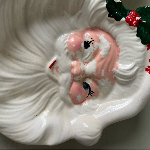 Vintage made in Japan ceramic Santa face wall hangings - Picture 11 of 11